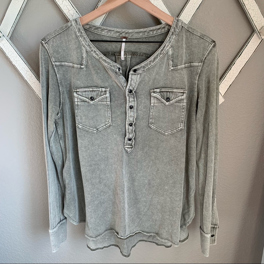 🌴Free People Women's XS Long Sleeve Shirt